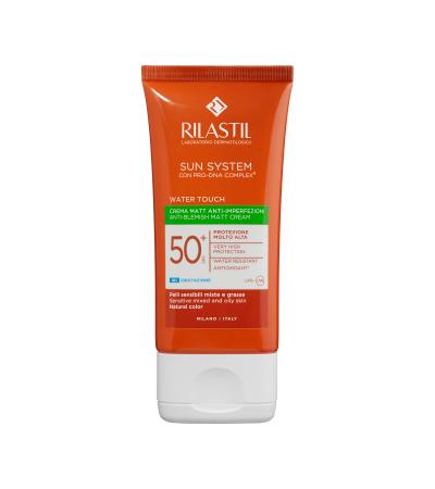 Rilastil  Sun System WATER TOUCH MATT SPF50+ 50ml ريلاستيل صن سيستم ووتر تاتش مات SPF50+ بحجم 50 مل